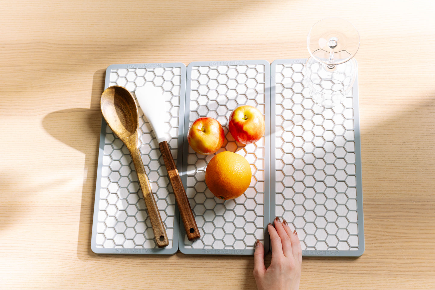 Stone Dish Drying Mat | Magnetic Kitchen Mat | 3 Pack