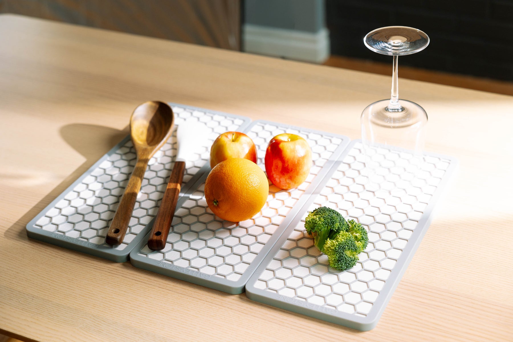 GalleyStone drying mat on kitchen counter